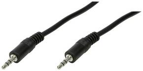 LogiLink CA1048 utičnica audio priključni kabel 0.20 m crna (mat)