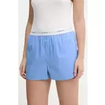 Calvin Klein Underwear Kratke pidžama hlače LV00QS7411 Plava Relaxed Fit