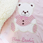 Deka Pierre Cardin Teddy, roza, 80x110 cm
