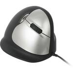 R-GO Tools RGOHELA ergonomski miš USB optički crna, srebrna 4 Tipke 3500 dpi