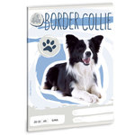 Slatke životinje - Border Collie bilježnica bez linija A5