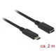 Delock 85542 produžni kabel SuperSpeed USB, 2,0 m, crna