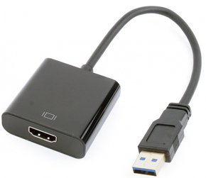 GEMBIRD USB 3.0 HDMI transformator Crno 8cm A-USB3-HDMI-02