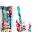 Dječja gitara s mikrofonom Strings - roza