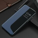Side Clear View Standing Cover za Huawei P30 Pro Plavi