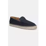 Espadrile od brušene kože BOSS Madeira boja: tamno plava, 50541781