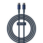 Cable USB-C do USB-C Baseus Tungsten Gold, 100W, 2m (niebieski)