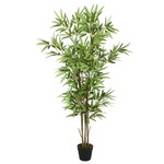 vidaXL Umjetno stablo bambusa 1288 listova 180 cm zeleno
