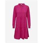 Dark pink women's dress JDY Piper - Women fuksija