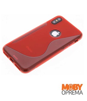 iPhone X crvena silikonska maska
