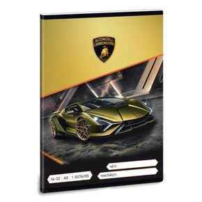 Ars Una: Lamborghini bilježnica sa linijama za prvi 1. razred A5 14-32
