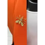 Brooch Bee A-2-21-9 white narančasta