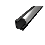 Aluminijski profil KUTNI 1 CRNI 18.5mm x 12.2mm - 2m