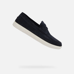 Dark blue men's moccasins Geox Avola - Men's Other