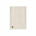Jollein Check Knit deka 100x150 cm, Oatmeal - Teddy Fleece