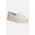 Espadrile Calvin Klein Jeans FLATFORM ESPADRILLE MG/HDW boja: bež, s platformom, YW0YW01737