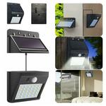 30 LED SMD solarna zidna svjetiljka s PIR sezonom Pokret dva -dio