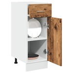 vidaXL Donji dio ladice Staro drvo 30x46x81,5 cm Konstruirano drvo