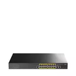 Cudy GS2018PS2 Upravljano L2 Gigabit Ethernet (10/100/1000) Podrška za napajanje putem Etherneta (PoE) 1U Crno