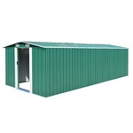 vidaXL Vrtna kućica 257 x 580 x 181 cm metalna zelena