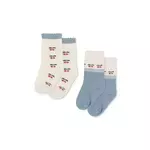 Dječje čarape Konges Sløjd 2 PACK CHERRY SOCKS 2-pack boja: bež, KS103310