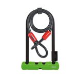 LOKOT U-LOCK ABUS ACRO 410 ULTRA 10X120MM+230X107X14 SAJLA CRNO-ZELENI