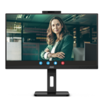 Monitor AOC 24P3CW, 23.8", IPS, FHD, 75HZ, 4ms, HDMI, DP, kamera, pivot
