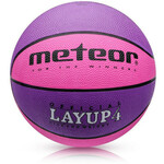 METEOR LAYUP košarkaška lopta veličina 4, ružičasto-ljubičasta