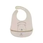 Kikka Boo silikonski podbradak Bear With Me - Grey