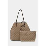 Torba Guess boja: smeđa, HWESG9 51429