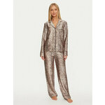 Guess Pidžama O4BX06 WEFC2 Smeđa Regular Fit