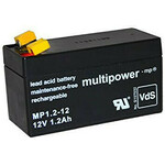 Baterija akumulatorska MULTIPOWER MP12-12 12V 1.2Ah F4.8 97x43x53 mm