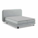 Svijetlo sivi boxspring krevet 140x200 cm Ilima – Makamii