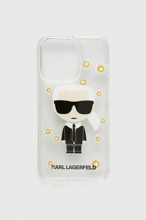 Etui za mobitel Karl Lagerfeld - transparentna. Etui za mobitel iz kolekcije Karl Lagerfeld. Model izrađen materijala s tiskom.