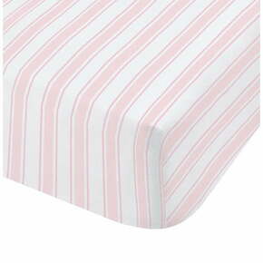 Ružičasto-bijela pamučna posteljina Bianca Check And Stripe