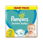 Pampers Active Baby pelene, vel. 2, 4-8 kg, 96 komada