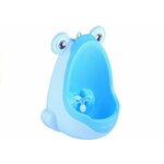 Lean Toys pisoar Mini Urinal For Boys Frog Suction Pads Light Blue