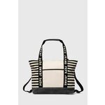Torba Pepe Jeans ZOEY LOTTIE za žene, boja: crna, veliki, s uzorkom, PL031538