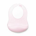 BabyOno Silikonski podbradak ultrathin 6 m+, roza