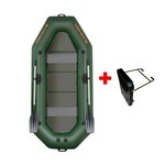Čamac Kolibri K-280-TP Čvrsta Podloga Zeleni + Držač Motora