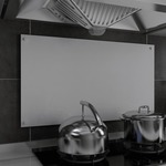 vidaXL Kuhinjska zaštita od prskanja bijela 90 x 50 cm kaljeno staklo