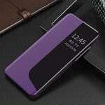 Side Clear View Standing Cover za Huawei P30 Pro Ljubičasta