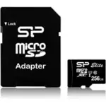 Memorija SD Micro Card, 256GB Silicon Power, Class 10 UHS-I Elite + adapter SD, SP256GBSTXBU1V10SP