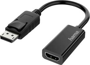 Hama 00200335 DisplayPort / HDMI adapter [1x UK utikač - 1x muški konektor displayport] crna