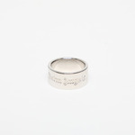 Palm Angels Classic Logo Band Ring Silver/ Silver 62