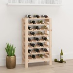 Stalak za vino 61 5x30x107 5 cm od masivne borovine