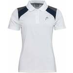 Head Club Jacob 22 Tech Polo Shirt Women White/Dark Blue M Majica za tenis