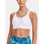 Under Armour Bra UA Infinity High Bra-WHT - Women plava, bijela