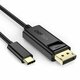 Choetech jednosmjerni USB Type C monitor video kabel - Display Port 4K 1,8m (XCP-1801BK): crni