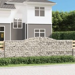 vidaXL Lučne gabionske košare 20kom 400x50x120/140cm pocinčano željezo